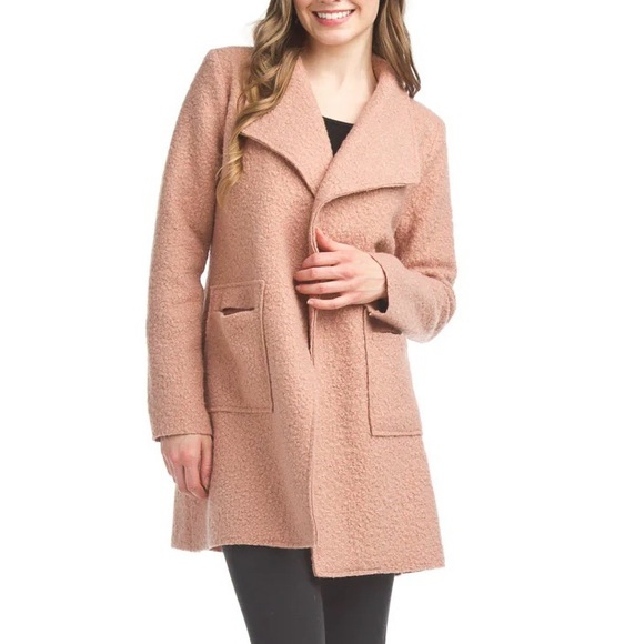 Papillon Womens Cozy Boucle Textured Knit Sweater Jacket Maeve Comfy Cozy M - Picture 2 of 15